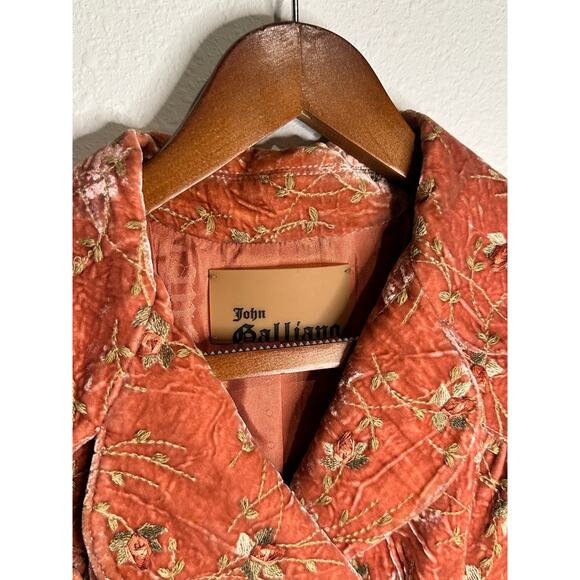 John Galliano Velvet Cropped Jacket - Picture 3 of 4